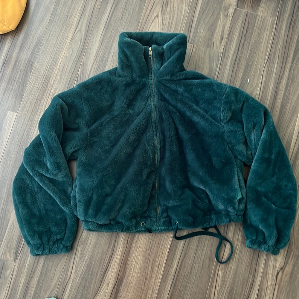 Pink green jacket